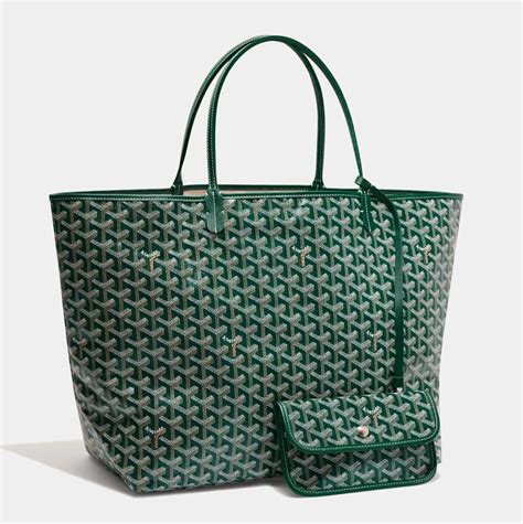 real goyard|goyard green tote.